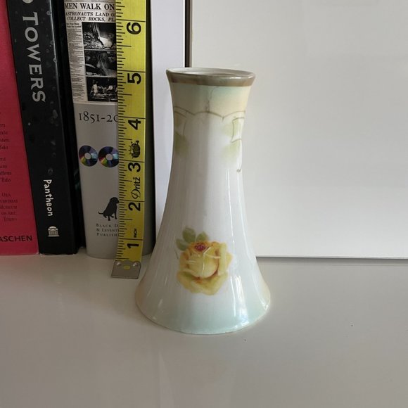 Antique Hand Painted Vases (2) - E (or L) Twyman 1913 and J.S. Germany - Picture 8 of 9